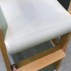 0806-124 木製キッズ　ハイチェアーの画像