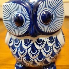 ふくろう　陶器　開運　縁起開運　置物の画像