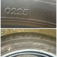 現行 60系プリウスのタイヤ  195/60R17 在庫1本
　　の画像