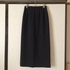 黒　S スカート　long skirt 左前スリットの画像