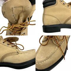 186000 現状品 RED WING レッドウィング ショートブーツ 8118  25.5 ベージュ メンズ [250410HM210090]の画像