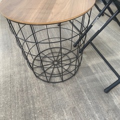 【️お譲り先決定】ベランダ用（外用）チェア＋ミニテーブルセットの画像