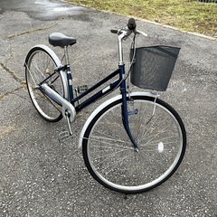 激安出品 メンテナンス済み！ 前カゴ付き！ ママチャリ 自転車 鍵付き 売り尽くしセール！の画像