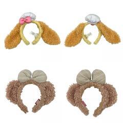186001 現状品 Disney ディズニー キャラクター雑貨まとめ売り ダッフィー シェリーメイ リーナベル クッキーアン カチューシャ 4点まとめ売り [250327HM270019]の画像