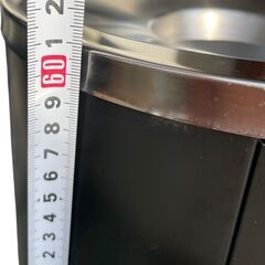 ★ 美品 スモークスタンド　アルミ製灰皿付き　屋外　屋内　ブラック★の画像
