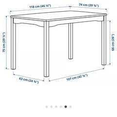 IKEA製ダイニングセット4人用ヘーゲルネスの画像