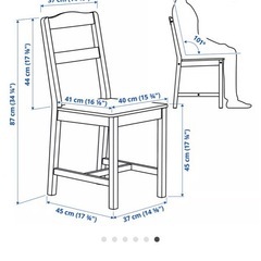 IKEA製ダイニングセット4人用ヘーゲルネスの画像