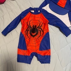 新品　6ー9ヶ月サイズ　スパイダーマン　水着の画像