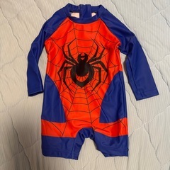 新品　6ー9ヶ月サイズ　スパイダーマン　水着の画像