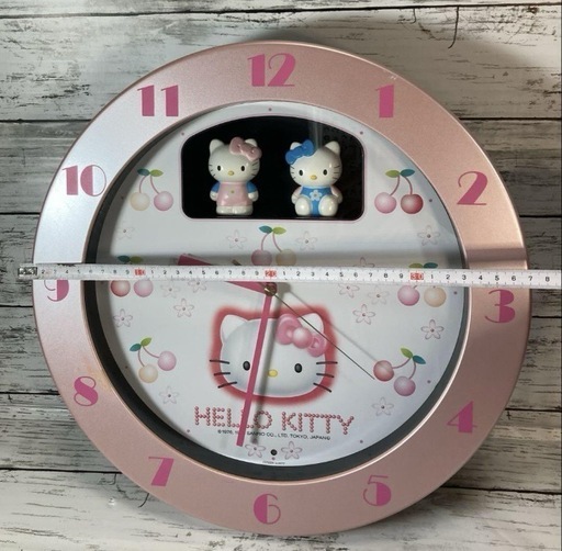 新品　ハローキティ　1998 CITIZEN からくり掛け時計 1998年レトロ HELLO KITTY ハローキティちゃんからくり掛け時計