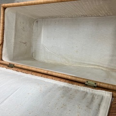 H2508-195 ラタン製巨大ボックス 人気のラタン製ボックス入荷しました！！ 1点限り ご予約はお早目に！！ 中古の画像