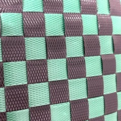 手作り PPハンドバッグ 市松模様の画像