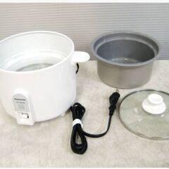 パナソニック　小型炊飯器 1.5合　ミニクッカー　SR-MC03-W　ホワイト　Panasonic　一人暮らし　シンプル　コンパクト　ライスクッカーの画像