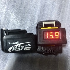 マキタ14v中古バッテリー、BL1430中古品、２個　　の画像