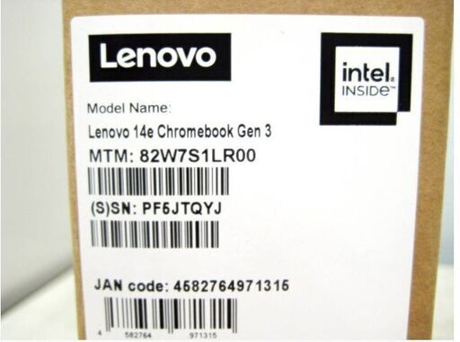 ④【 新品 未開封 】【 高年式　2025年製 】Lenovo 14e Chromebook Gen3　82W7S1LR00　ノートパ