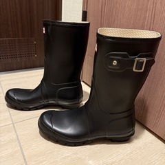 【8/12まで】HUNTER ブラック ロングブーツ 24.5cmの画像