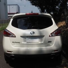 ローン＋カード可　日産　ムラーノ　最終モデル　禁煙車　モードビアンコ　ナビ　フルセグ　スマートキー２個　動画ありの画像