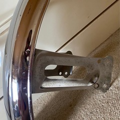 バイク汎用ショートフロントフェンダーメッキカフェレーサートラッカーの画像