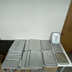 アルミ製 バット 14個セット まとめ売り 厨房 厨房機器 店舗 店舗用品 調理器具 調理道具 アルミバット まとめ トレー キッチン用品 Y2031の画像