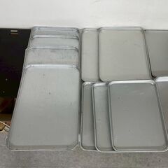 アルミ製 バット 14個セット まとめ売り 厨房 厨房機器 店舗 店舗用品 調理器具 調理道具 アルミバット まとめ トレー キッチン用品 Y2031の画像