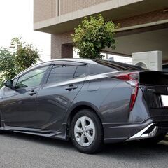 車検満タン 30年12月式 プリウス セーフティセンス 衝突軽減ブレーキ レーダークルーズ ナビ フルセグTV Bluetooth バックモニター スマートキー フルエアロ LEDライト ETCの画像