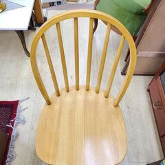 タンスのゲン ダイニングチェア 木製 ナチュラル 天然木(ラバーウッド) 参考価格9999円◆幅45㎝×奥行48㎝×高さ90㎝◆買取帝国 朝霞店 配達可能の画像