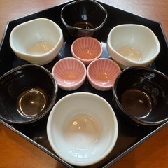 ＜中古品＞ 7寸吉光重「梅舞扇」黒（親）（蓋）10セット@100の画像