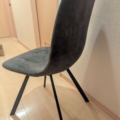 おしゃれな木目調ダイニングテーブル、椅子4脚セットの画像