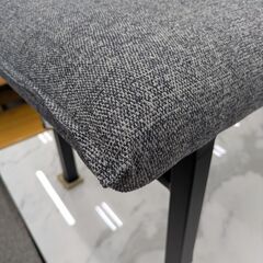 ジモティー見た！で5%OFF【ベンチ】筑波産商 ポアレベンチ ダイニングベンチ ファブリック:グレー/ブラウンの画像