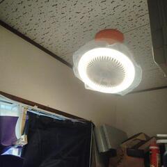 🔴新品同様品⭐️LED.光る、ライト＆扇風機。リモコンつき。の画像