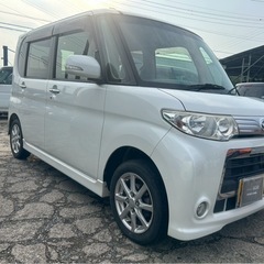 【支払総額10.8万円】h24年式後期型タントカスタム人気のパールホワイト修復歴無し機関良好！内外装良好！激安パワスラハイトワゴン♩の画像