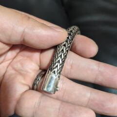 シルバー925ブレスレット　重量感たっぷりの画像