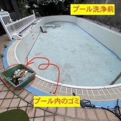 高圧洗浄！プール編