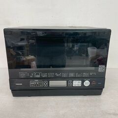 【TOSHIBA】東芝 電子レンジ ER-SD70 2018年製 オーブンレンジ フラットテーブル 動作確認済 ブラック 黒家電 石窯ドーム 中古 Y2032の画像