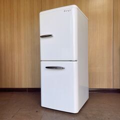 〓〓 売約済〆受付終了 〓〓e angle レトロデザイン 冷蔵庫 149L ANG-RE151-A1 エディオン 2ドア冷凍冷蔵庫 一人暮らし 小型冷蔵庫 自動霜取りの画像
