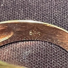 K14 シトリン　リング 指輪の画像