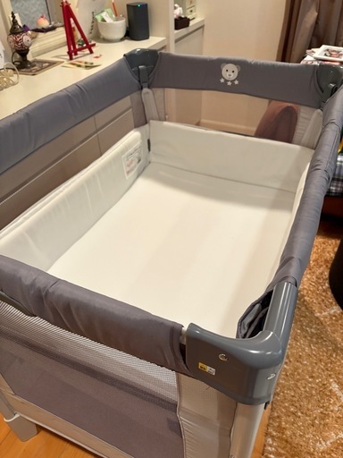 約3ヶ月間のみ使用】【ベビーベッド】Aprica ココネルエアー