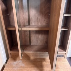 ドレッサー　ブラウン　三面鏡　椅子付き　の画像