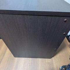 IDC 大塚家具 小島工芸 パソコンデスク 幅100cmx奥行60cm 3段ワゴン付きの画像