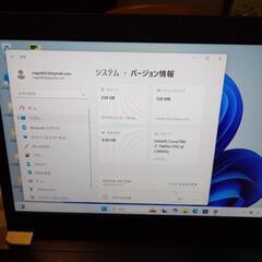 タッチパネル搭載ノートパソコン！快速SSDの画像