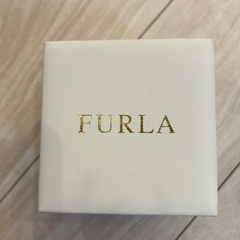 FURLA ホワイトレザー ラウンドウォッチの画像