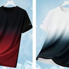 グラデーションカラー　Tシャツ　Lサイズの画像