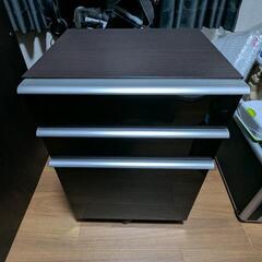 IDC 大塚家具 小島工芸 パソコンデスク 幅100cmx奥行60cm 3段ワゴン付きの画像