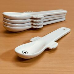 ムーミン 陶器製 ニョロニョロ型スプーン・５本セットの画像