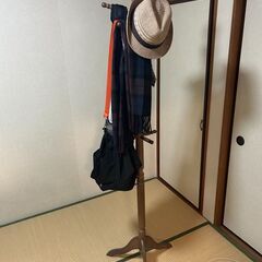 木製ポールハンガー 洋服掛け 8/12までの画像