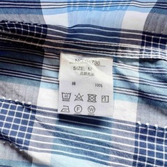 Hush Puppies ハッシュパピー チェック柄 半袖シャツ Mサイズの画像