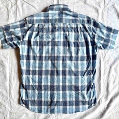 Hush Puppies ハッシュパピー チェック柄 半袖シャツ Mサイズの画像