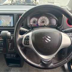 スズキ アルトターボRS カーセンサー全国最安値！★総額33万円★内外装機関良好！ターボにパドルシフト付き♪社外ナビ フルセグTV BT音楽再生 ETC 社外アルミ シートヒーター付き 修復歴なし！お早めに！！の画像