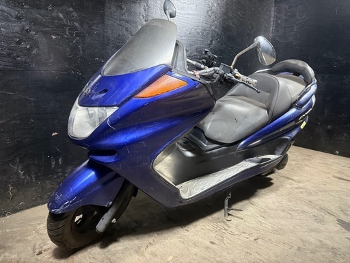 ★支払総額4.8万円★定休日なし！いつでも現車確認可能です！ ヤマハ マジェスティC 青 SG03J 社外マフラー！ タンデムバー！ 社外グリップ！ タンデムバー！ 5連メーター！人気のマジェスティ！