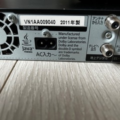 【値下げ】ブルーレイディスクレコーダーの画像